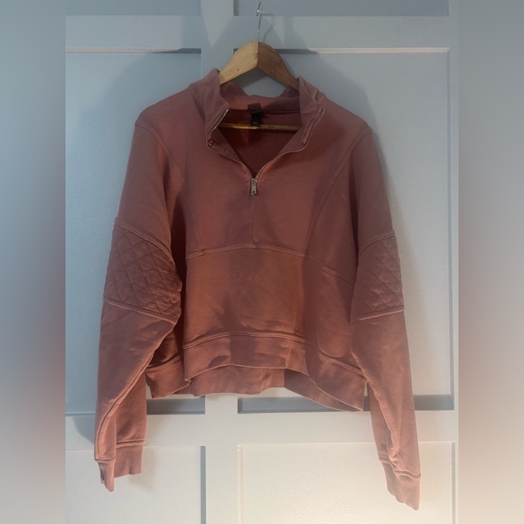 Wild Fable Women's Blush Rose Quarter-Zip Pullover - Picture 3 of 10
